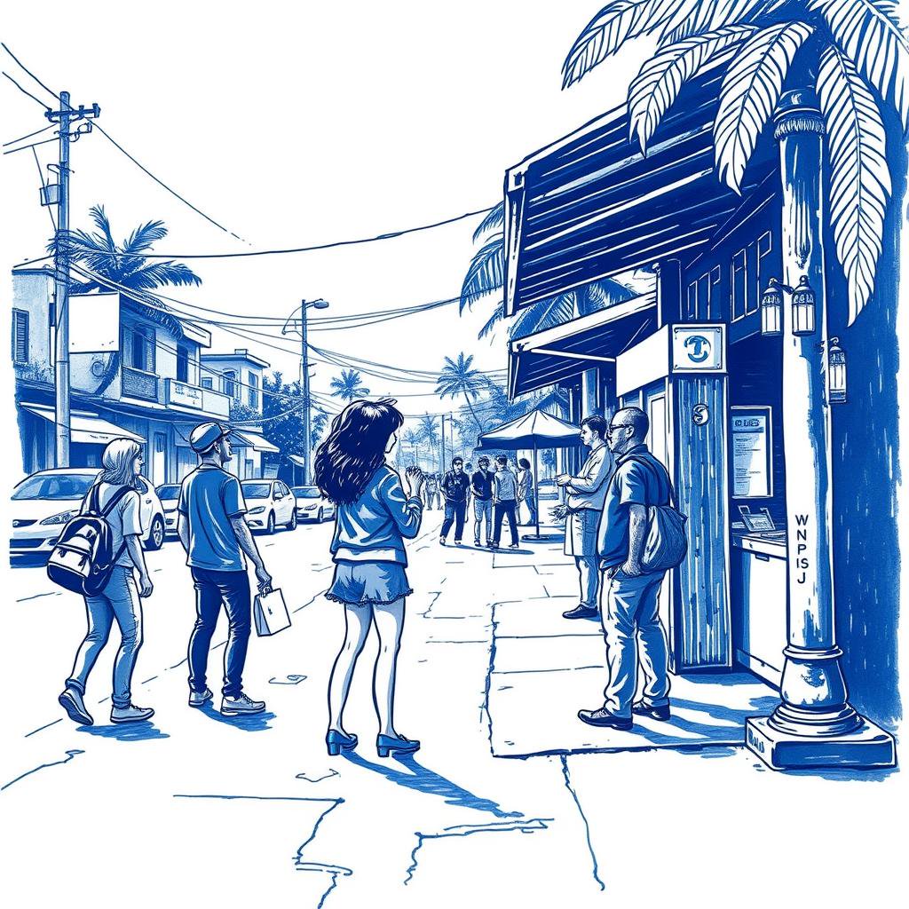 Agression verbale devant la poste du Tampon