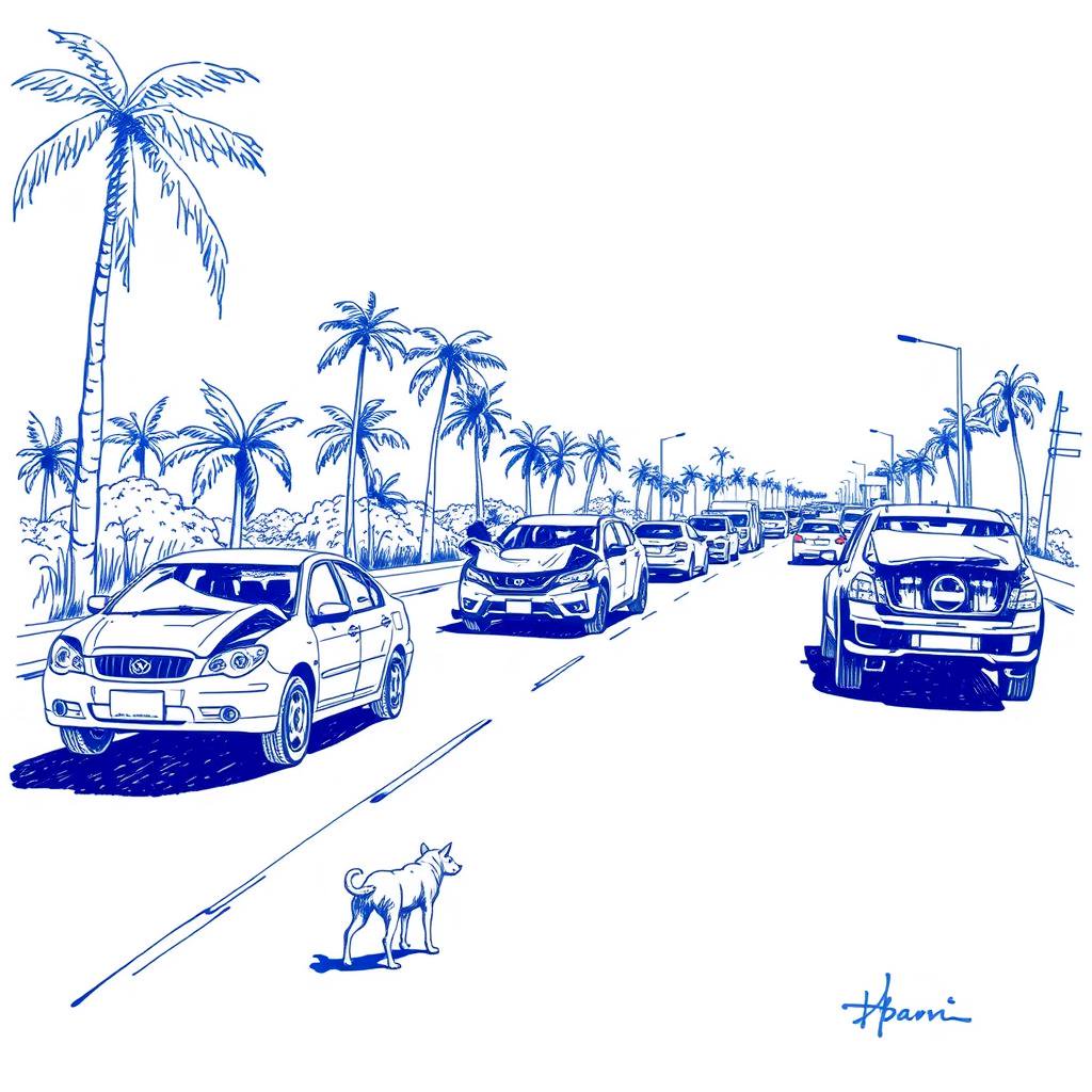 Accidents routiers et chien errant signalés à La Réunion