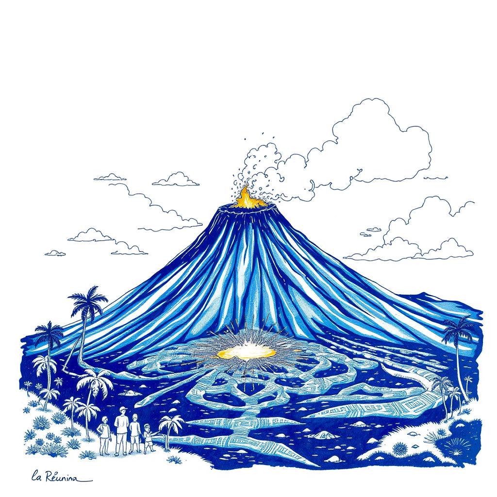 Éruption du Piton de la Fournaise : la coulée de lave attire les touristes malgré la poursuite de l'activité volcanique