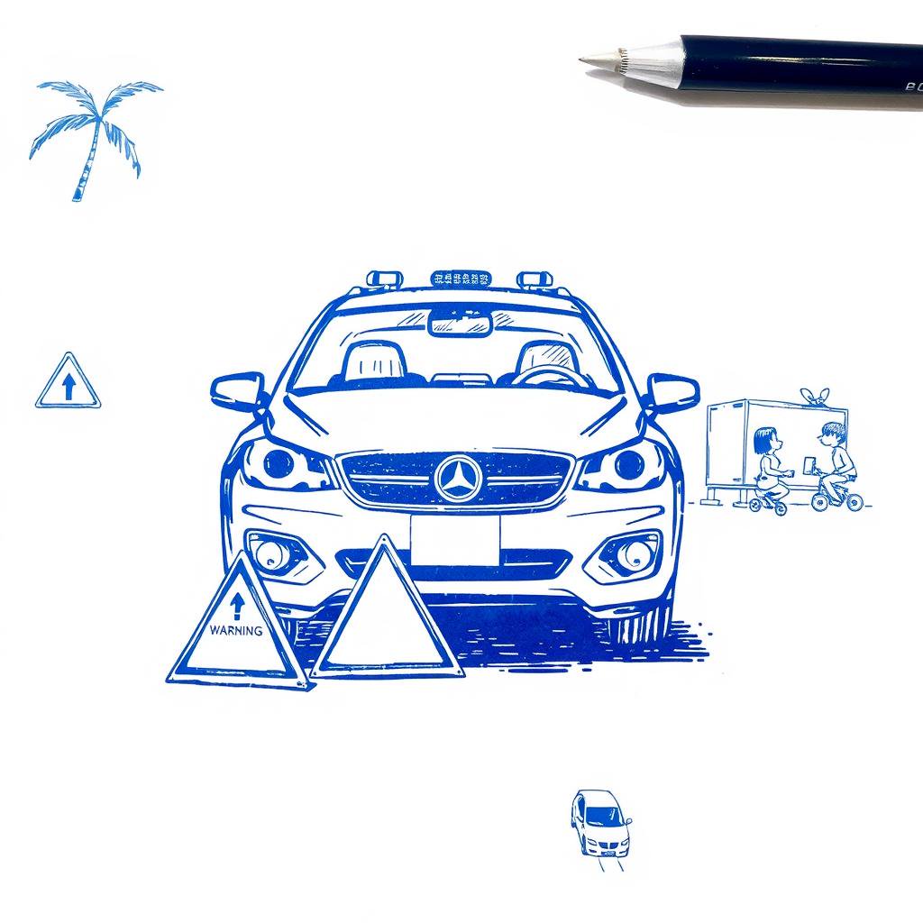 SOS panne de voiture au rond-point du Crous