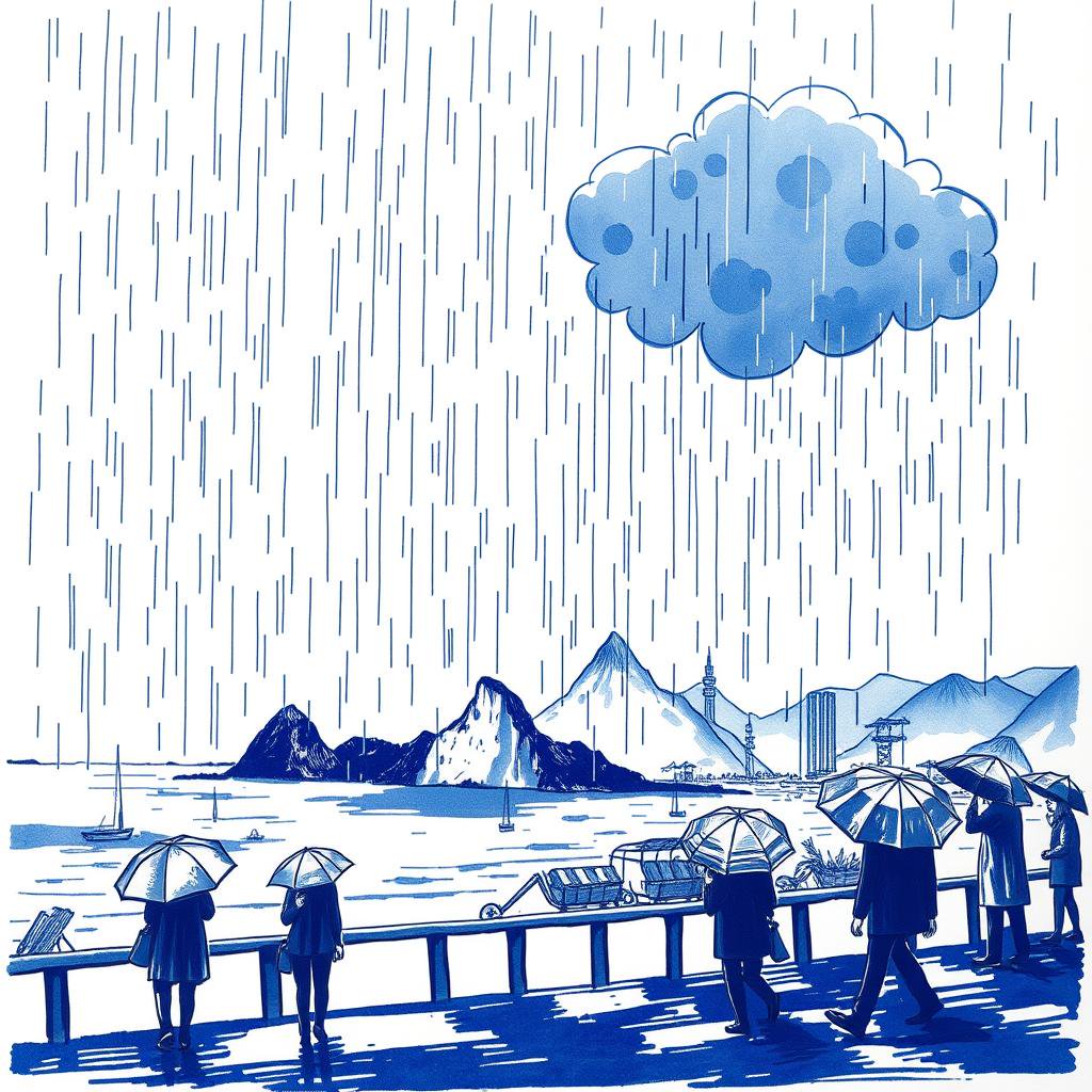 Vigilance jaune pour fortes pluies dans l'Ouest de La Réunion ce mercredi