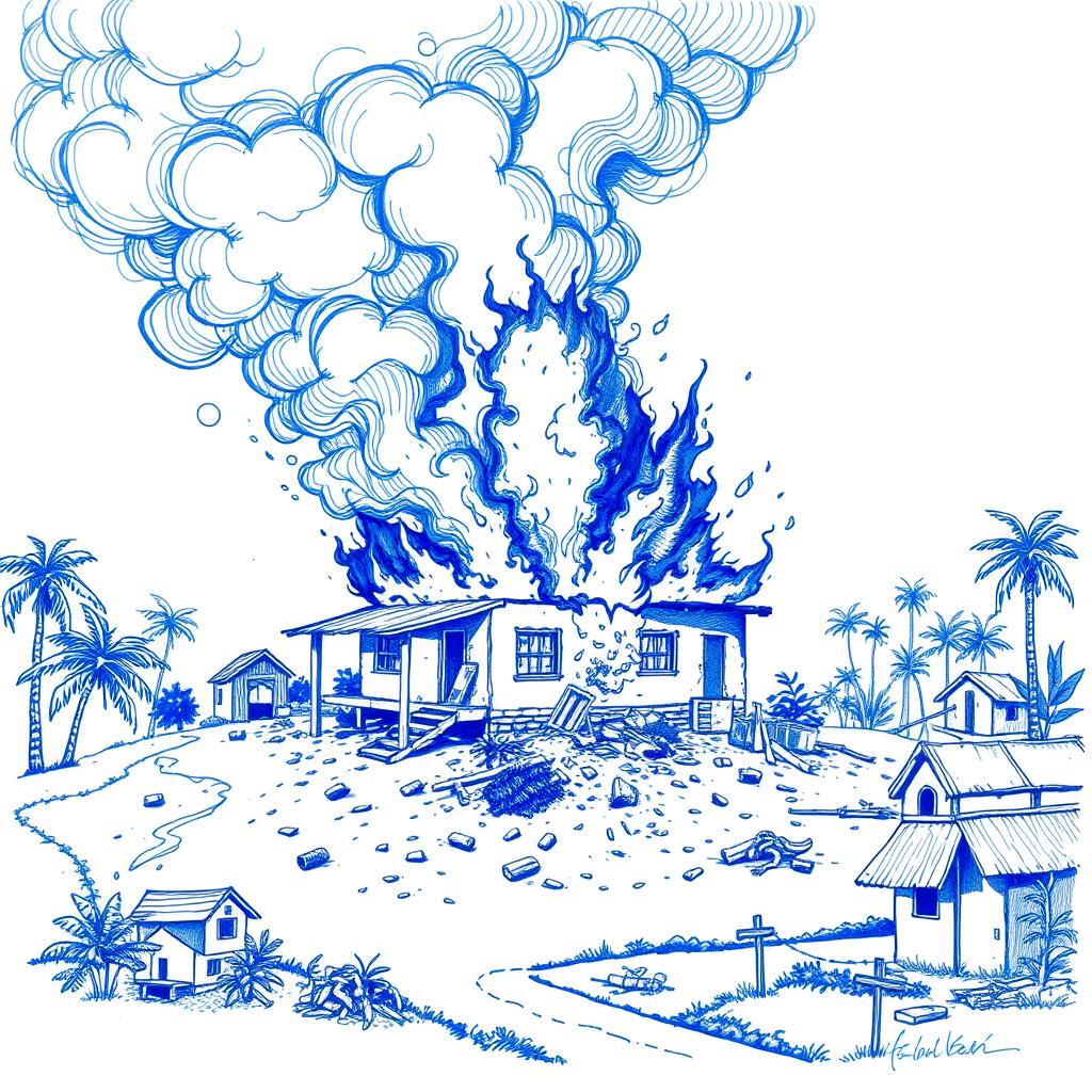 Incendie spectaculaire aux Avirons : une maison entièrement détruite