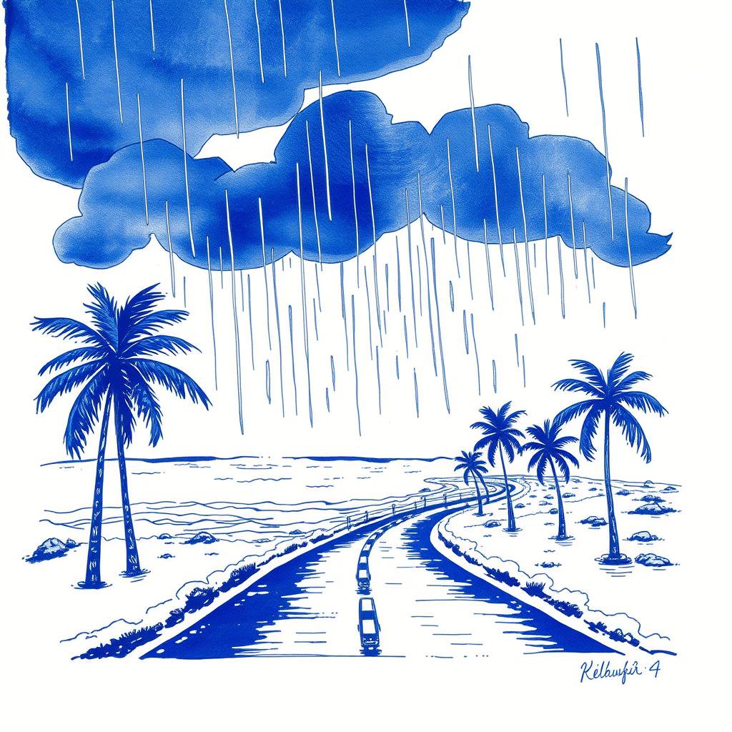 Vigilance météo jaune sur la façade ouest de La Réunion pour ce mercredi