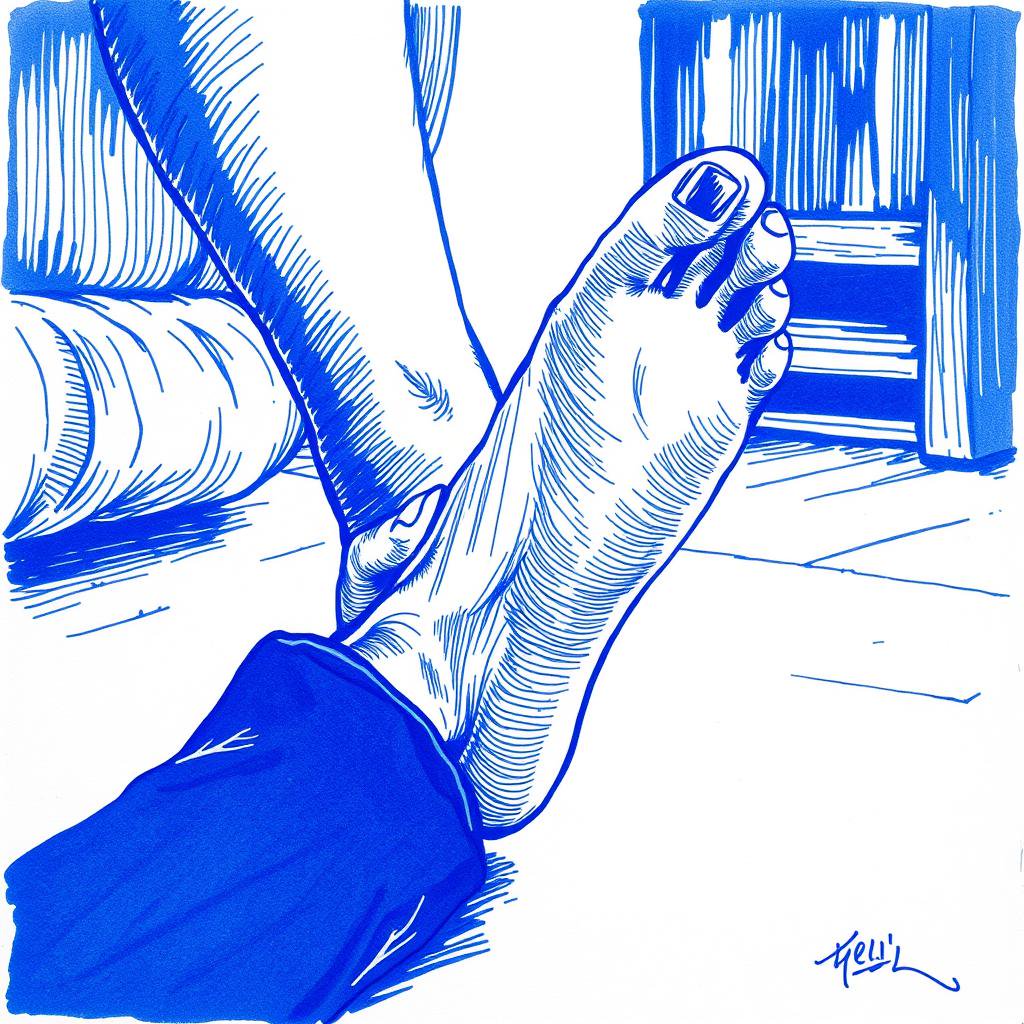 Douleurs persistantes au pied après infection au chikungunya