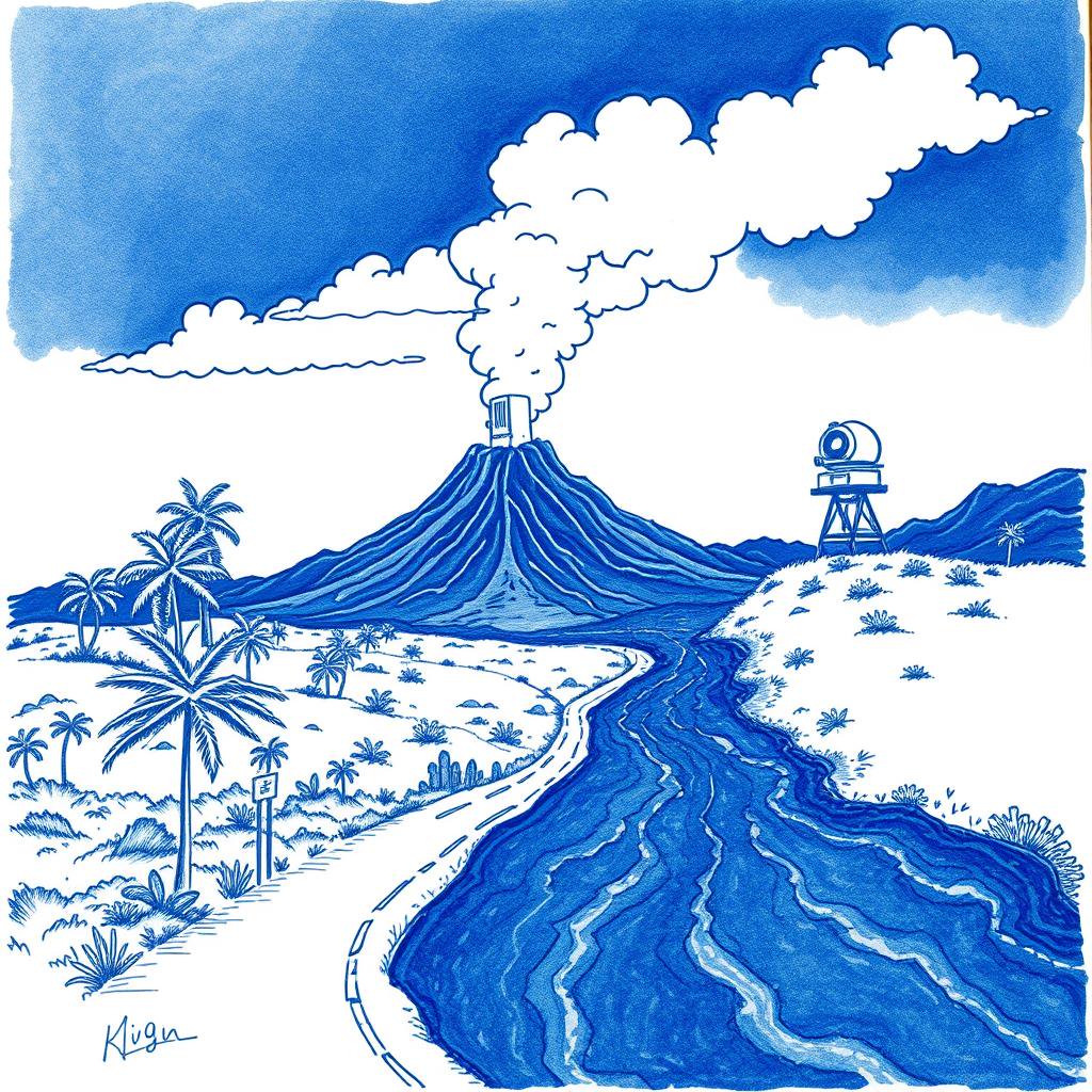 Éruption volcanique à La Réunion : la coulée de lave menace la route nationale 2