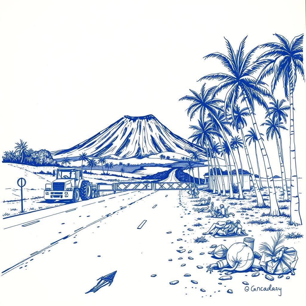 Les agriculteurs de La Réunion dénoncent les comportements irresponsables près des routes fermées par l'éruption volcanique