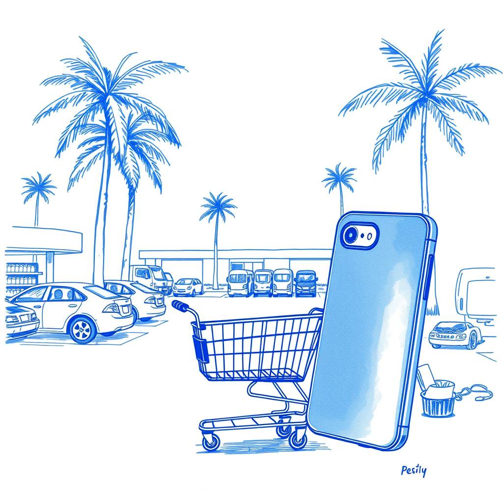 Téléphone portable retrouvé au Leclerc-Caserne de Saint-Pierre