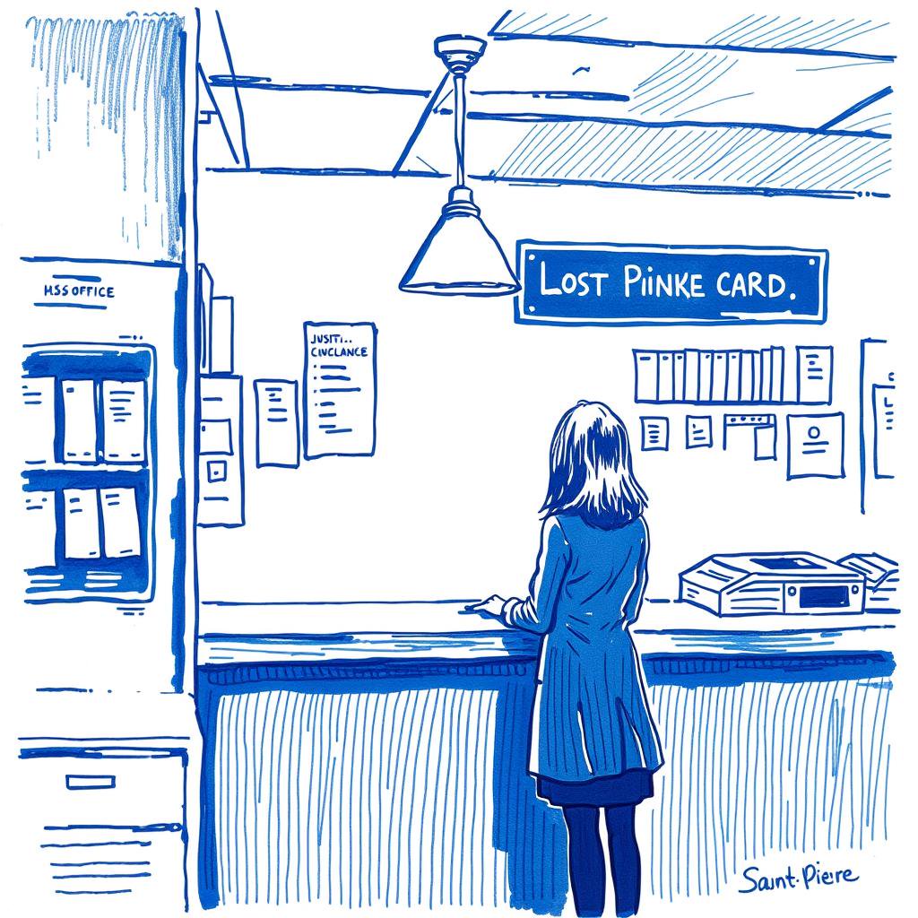 Carte bancaire perdue à la poste de Saint-Pierre