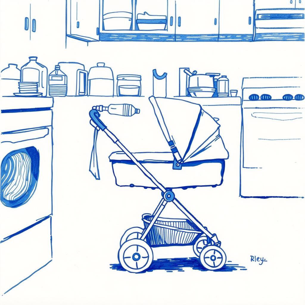 Poussette jumelle et sèche-biberon à vendre