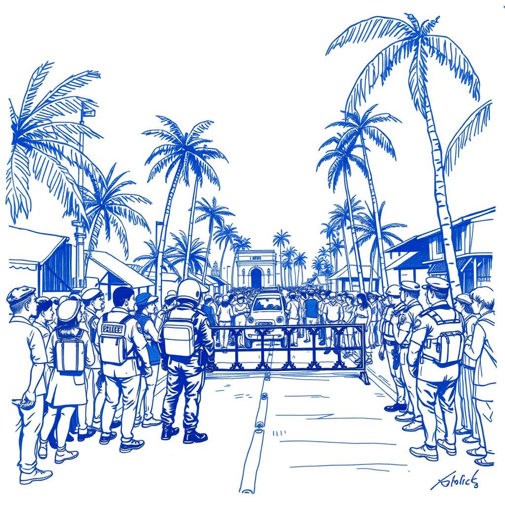 Spectateurs bloqués à Saint-Philippe