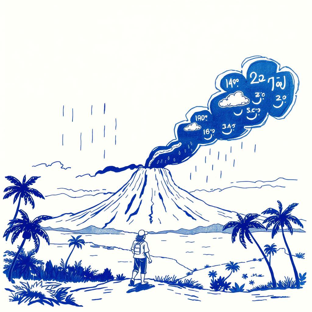 Prévisions météo pour une sortie au volcan