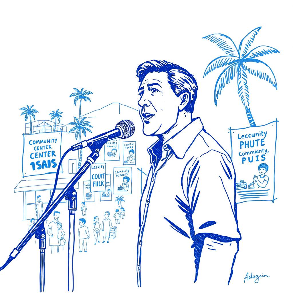 Soutien pour la candidate aux élections municipales