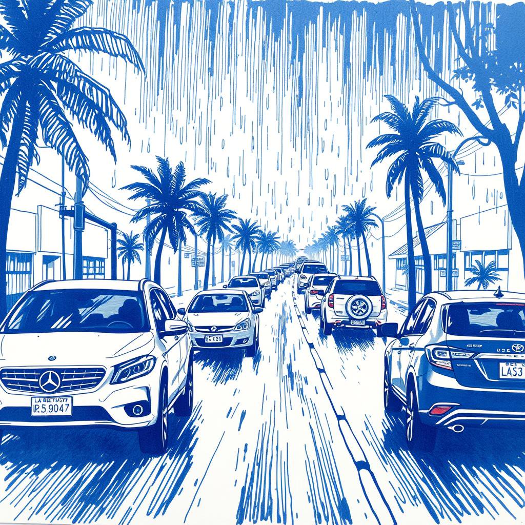 Embouteillages et conditions difficiles sur les routes de La Réunion en raison des intempéries et des travaux