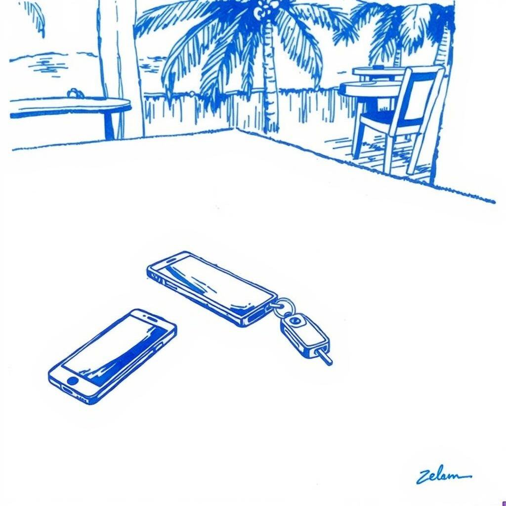 Téléphone et clé de voiture perdus au Grand Sud