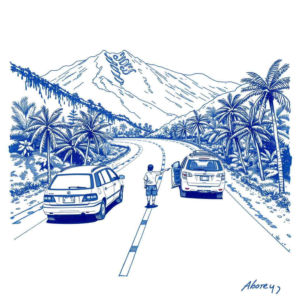 Accident entre deux véhicules sur la route des Plaines à Saint-Benoît