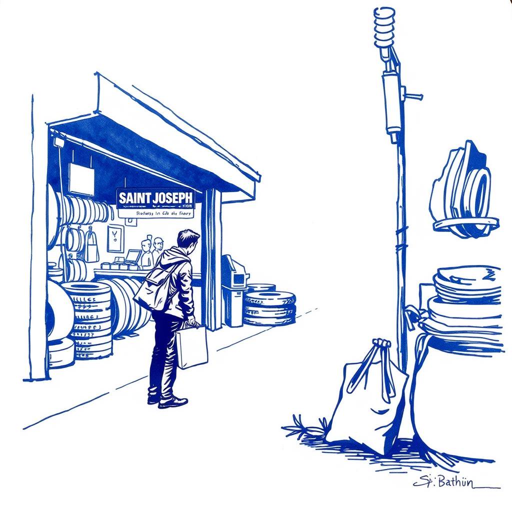 Vol de sacoche contenant des papiers importants à Saint-Joseph