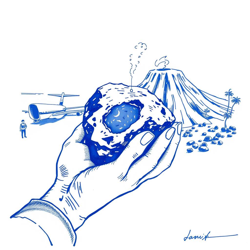 Peut-on emmener un morceau de lave en métropole ?