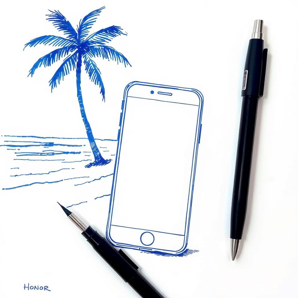 Téléphone trouvé sur la plage de Sakatia à Nosy Be