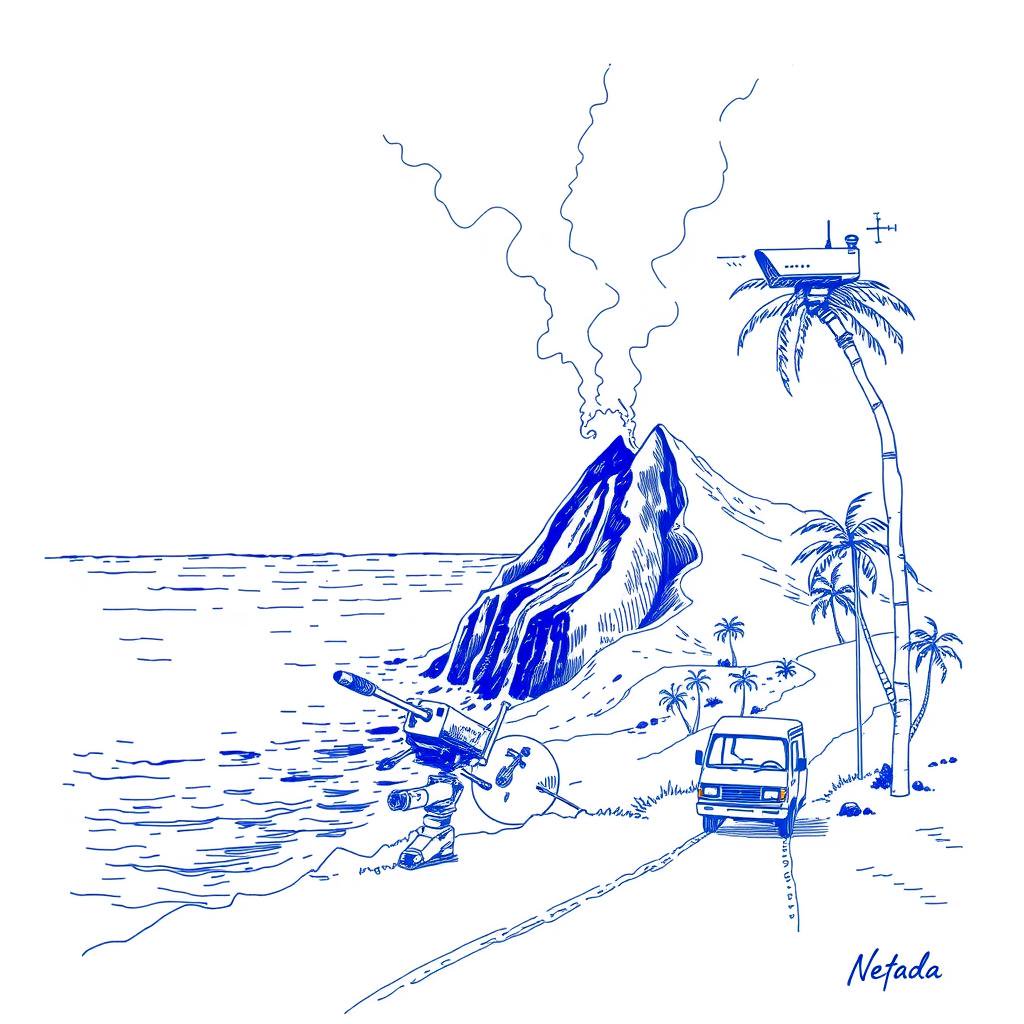 La lave du Piton de la Fournaise atteint l'océan, la route nationale 2 sous surveillance