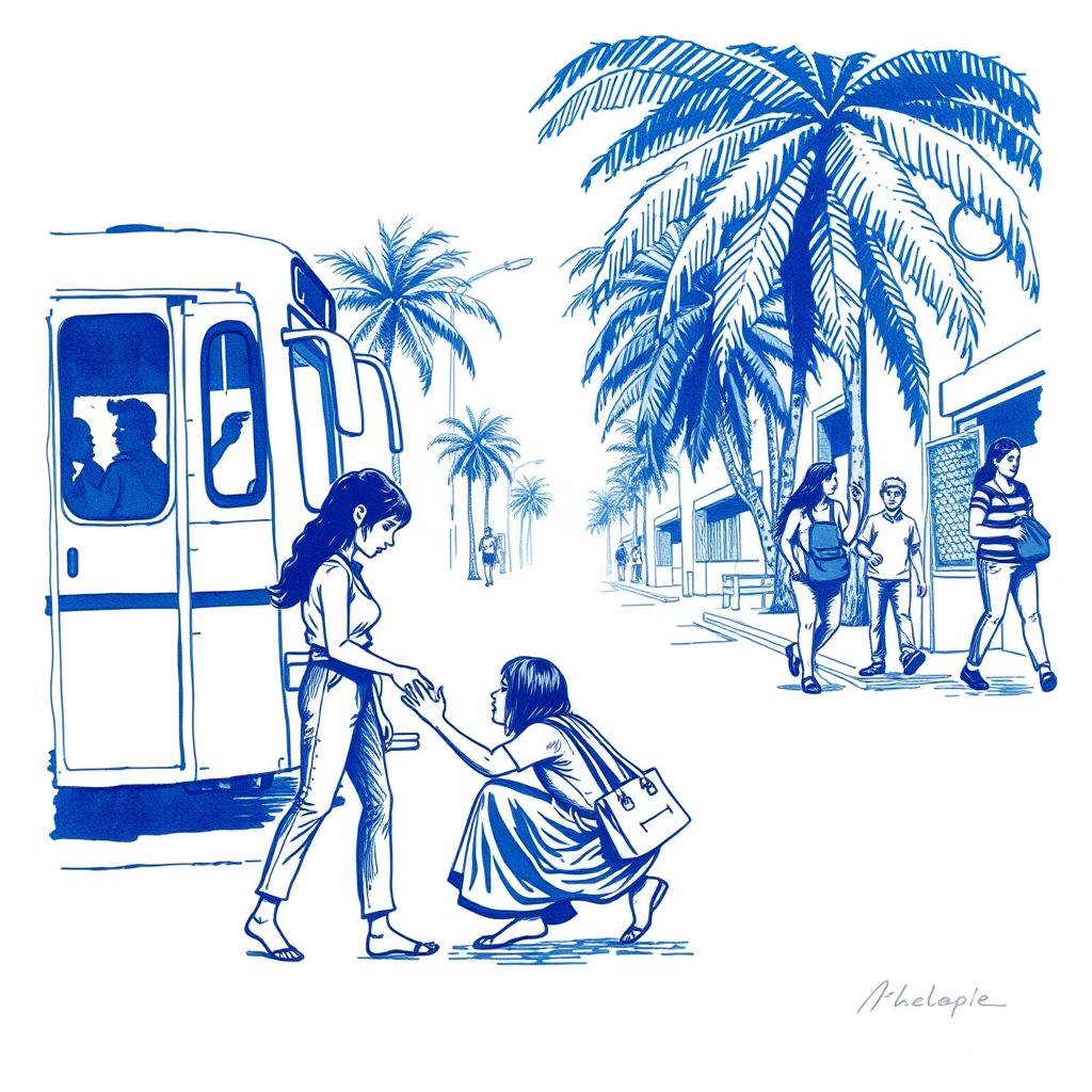 Appel à la solidarité : une mère à terre ignorée par les passants