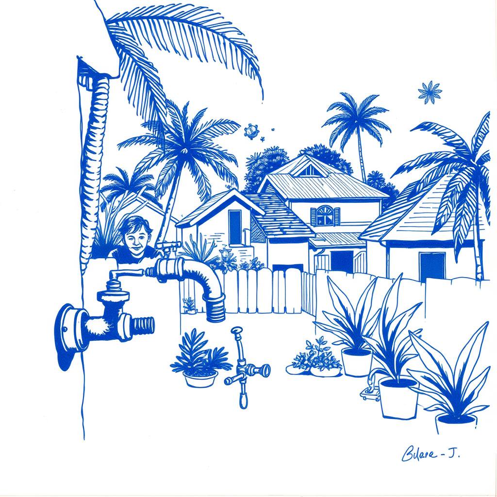 Panne d'eau au Moufia