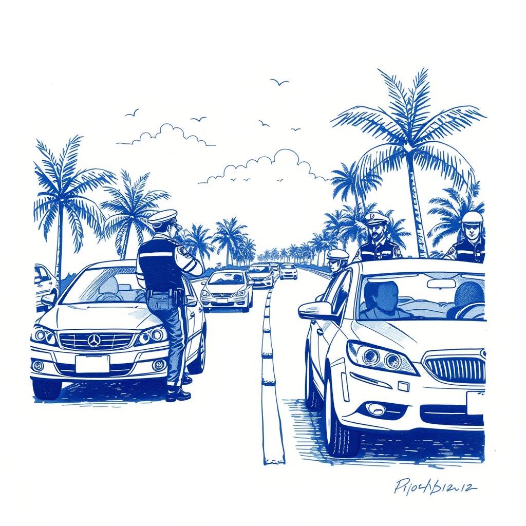 Contrôle routier à La Réunion : plus de 200 infractions relevées en un week-end