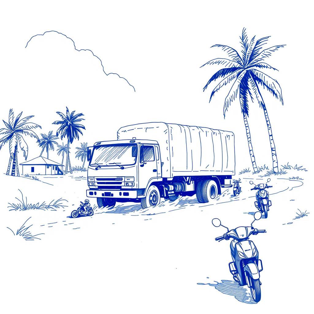 Camion dangereux sur la route de Saint-Paul