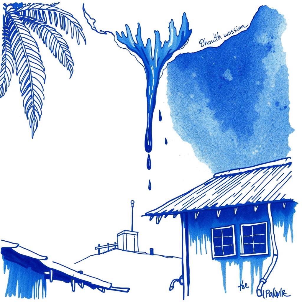 Fuite d'eau dans un logement social à La Réunion