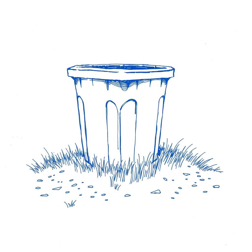 Bac blanc volé retrouvé dans l'herbe