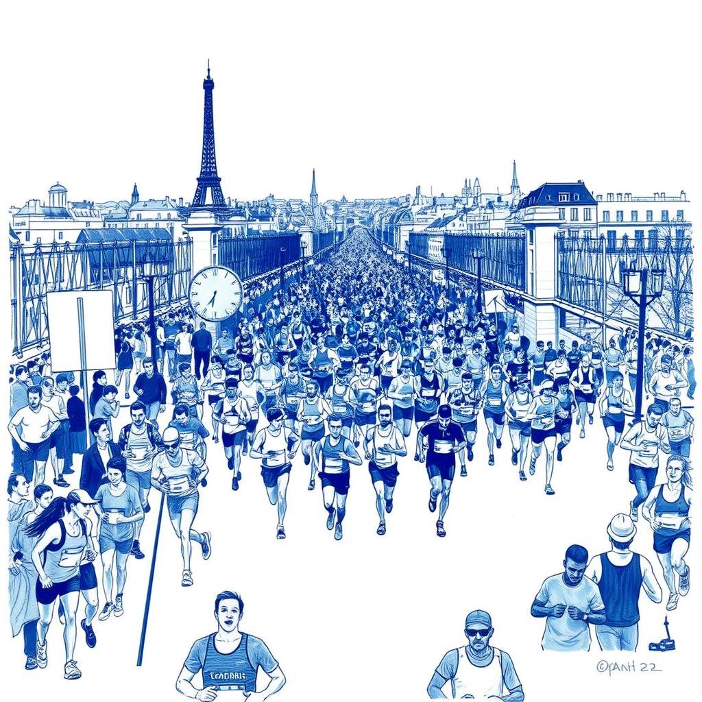 Le Marathon de Paris de retour avec 60 000 coureurs sous un temps variable