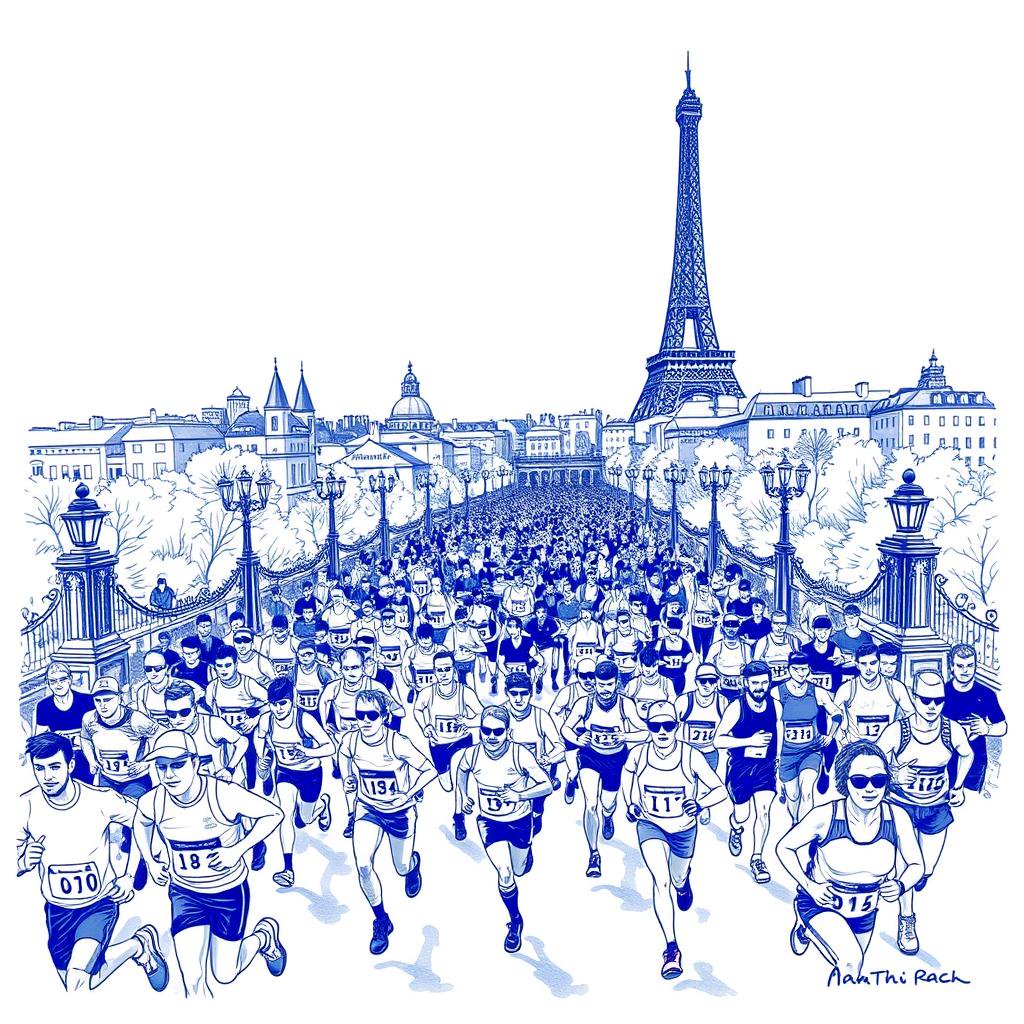 Le marathon de Paris attire plus de 60 000 coureurs pour une course emblématique