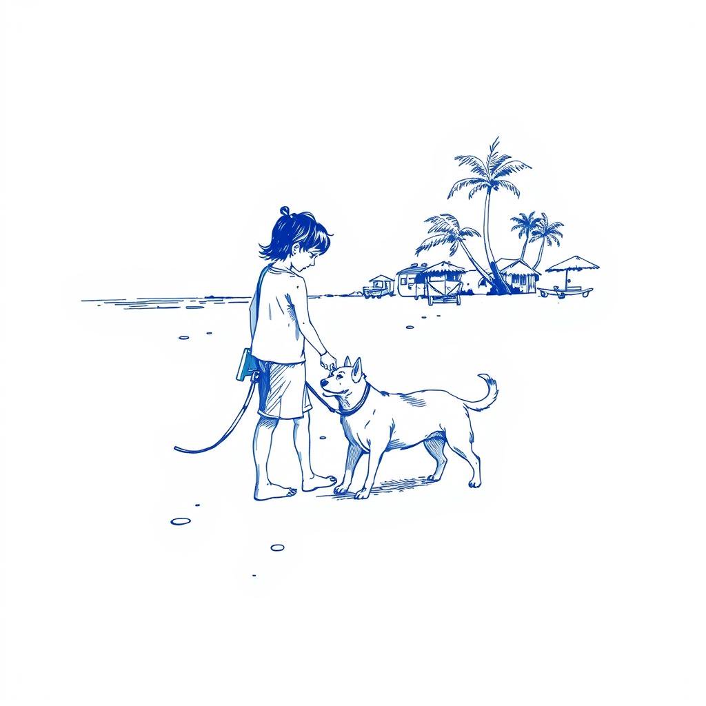 Chien perdu à l'Étang-Salé