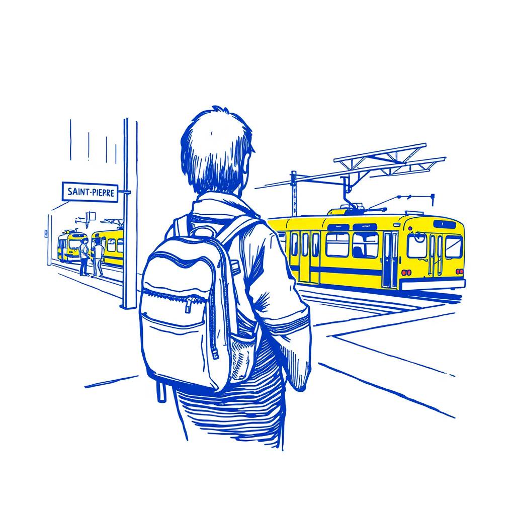Valise étudiante retrouvée à la gare de Saint-Pierre