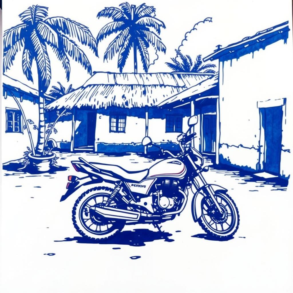 Moto Kimco blanche et noire retrouvée entre Piton-Saint-Leu et Saint-Leu