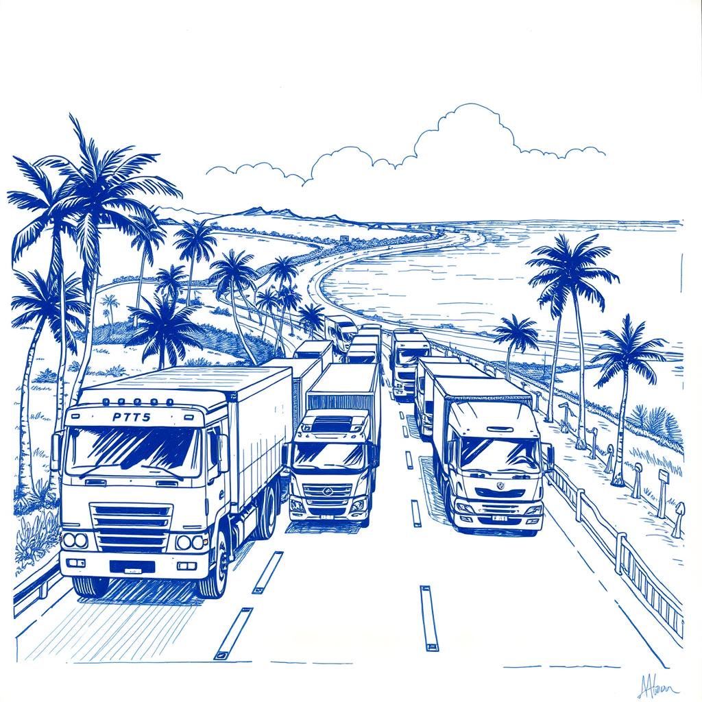 Opération escargot des transporteurs à La Réunion : perturbations dans l'Est et le Sud