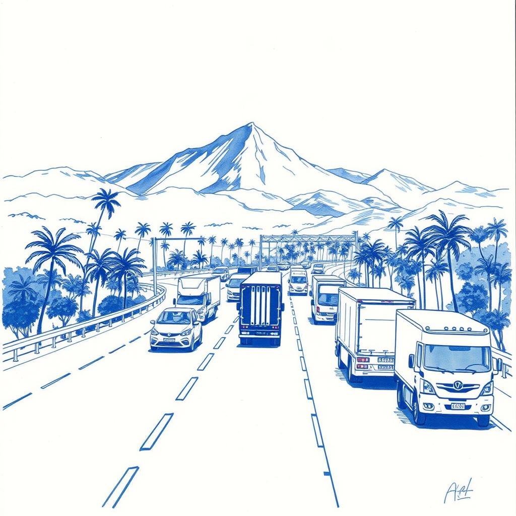 Importants embouteillages à La Réunion en raison d'une grève des professionnels du transport