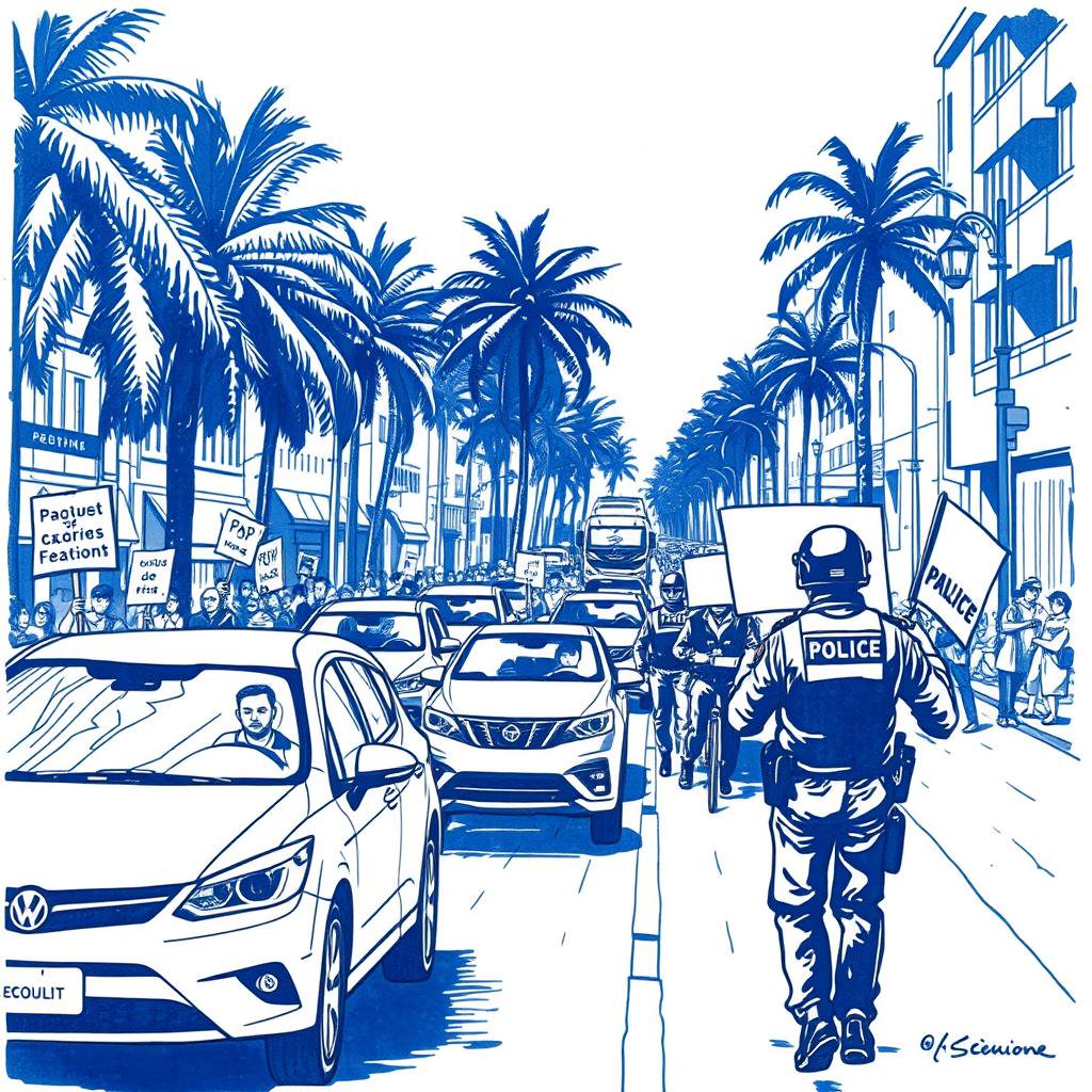 Perturbations de circulation à Saint-Denis : déviation par le boulevard Sud en raison d'une manifestation