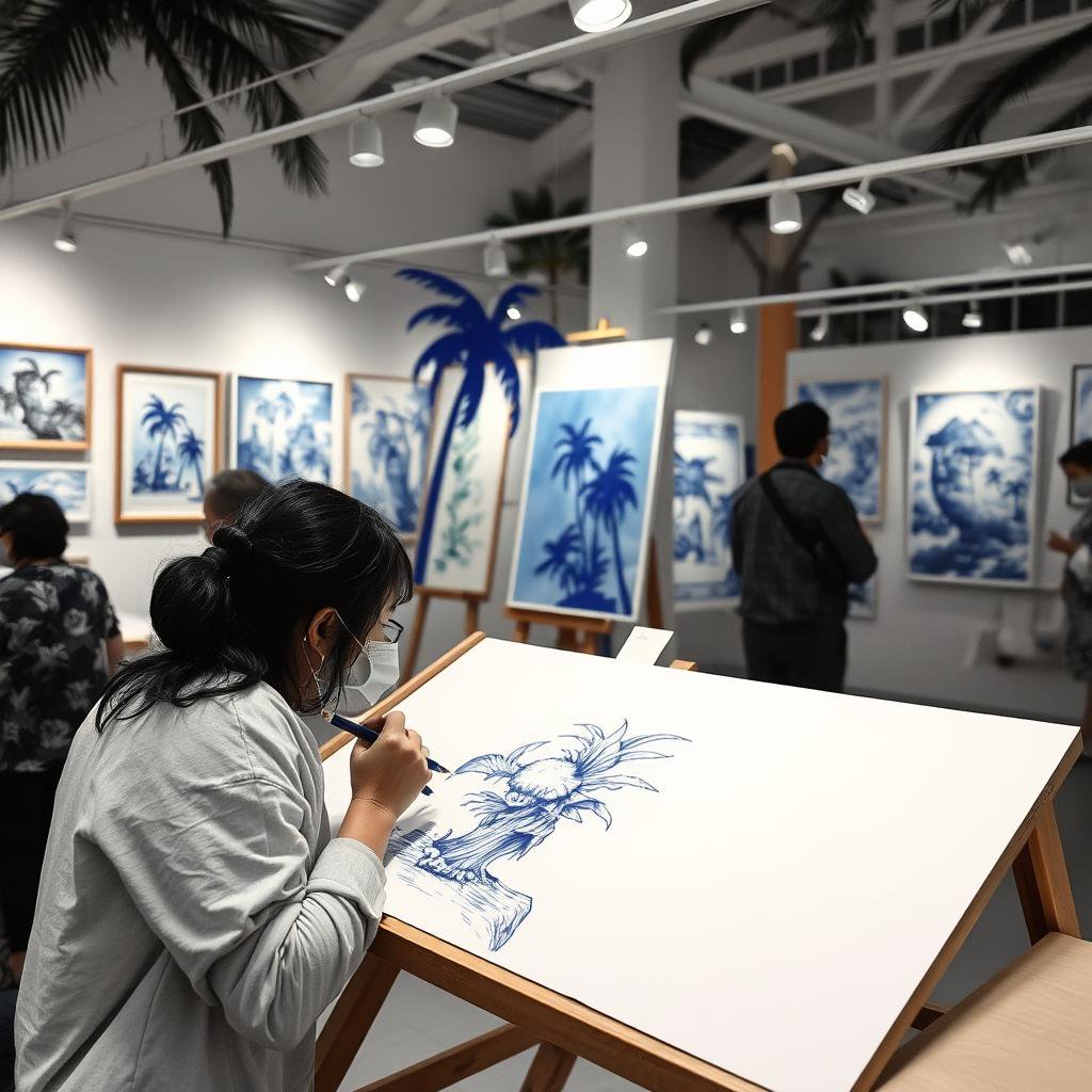 Artiste cherche association pour exposer ses tableaux à Saint-Pierre