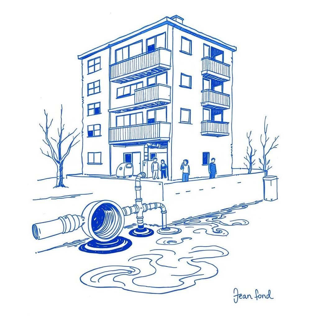Problème de canalisation dans un immeuble : les locataires demandent de l'aide