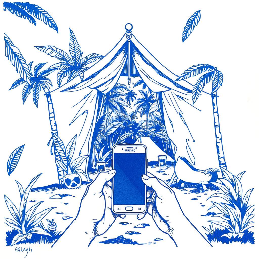 Téléphone Samsung perdu au camping de l'Entre-Deux