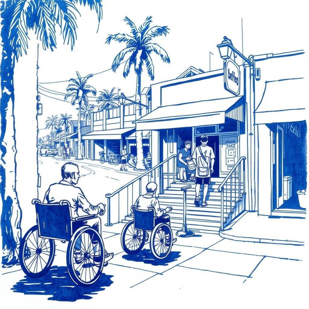 Accès difficile pour personnes handicapées à Saint-Joseph