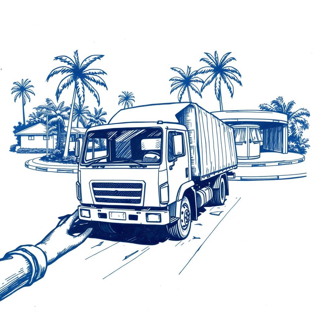 SOS panne de camion à Saint-Pierre