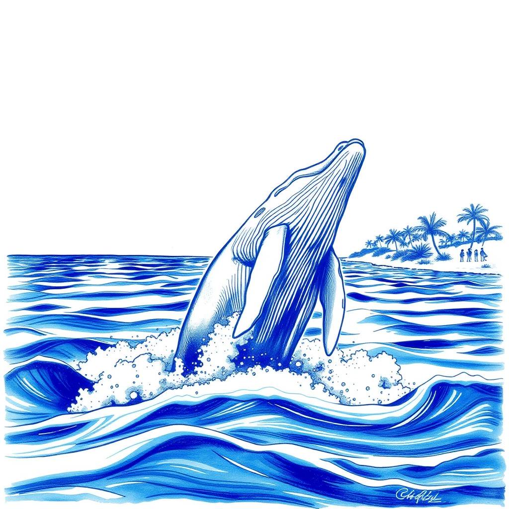 Première observation de baleines à bosse au large de La Réunion