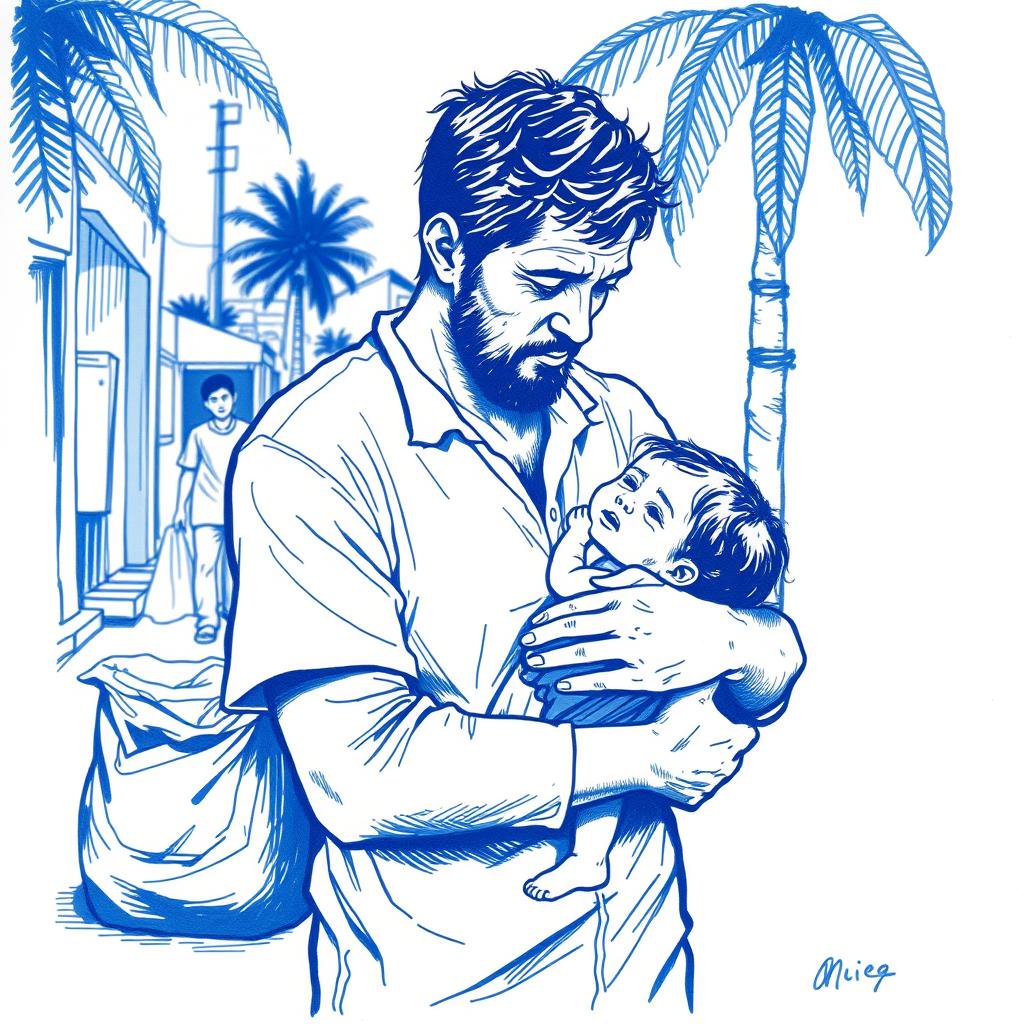 Famille à la rue avec bébé malade cherche aide urgente