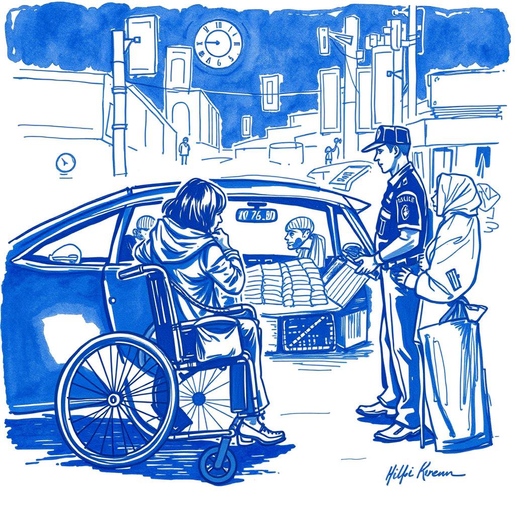 Exposante handicapée cherche aide face à la police municipale