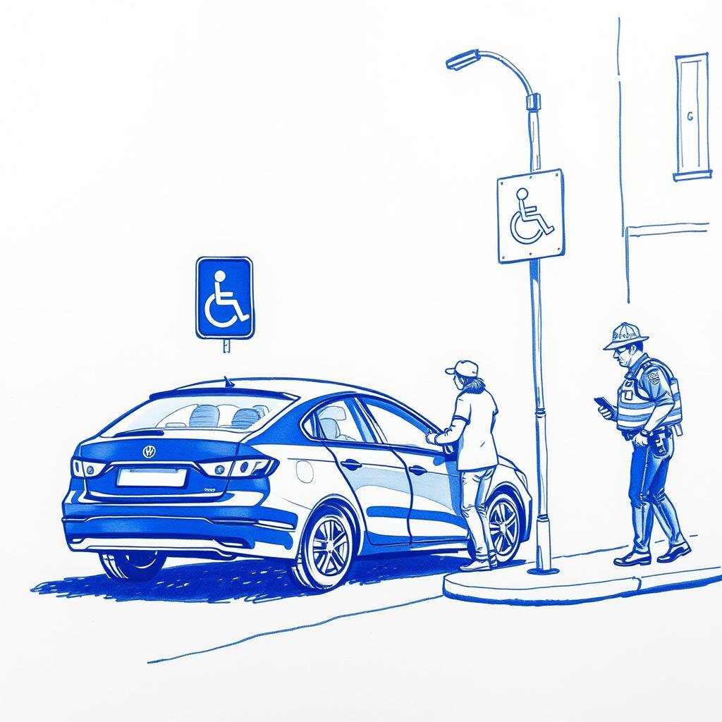 SOS voiture bloquée pour personne handicapée