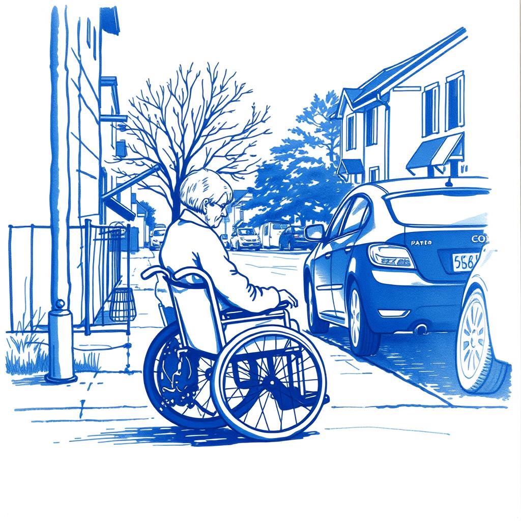Carte de stationnement pour personne handicapée en fauteuil roulant : demande bloquée depuis un an